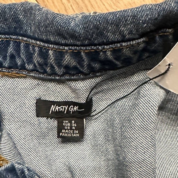 Nasty Gal Blue Denim Jumpsuit - Picture 2 of 4